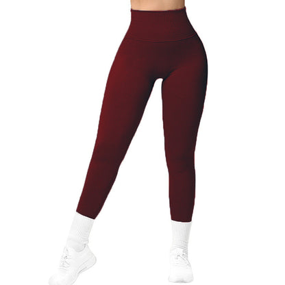 Women High Waist Seamless Slimming Knitted Fitness Sports Yoga Pants