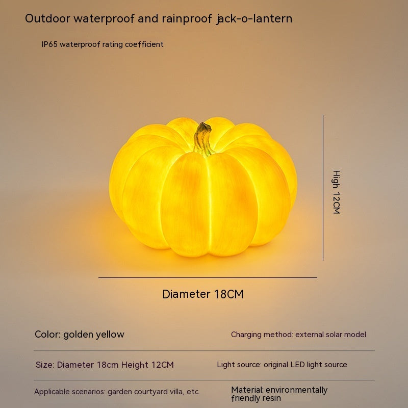 Outdoor Solar Pumpkin Lights Rural Farm Creative Luminous Landscape Outdoor Waterproof Courtyard Lawn Lamp Halloween Party Decor Halloween Decorations