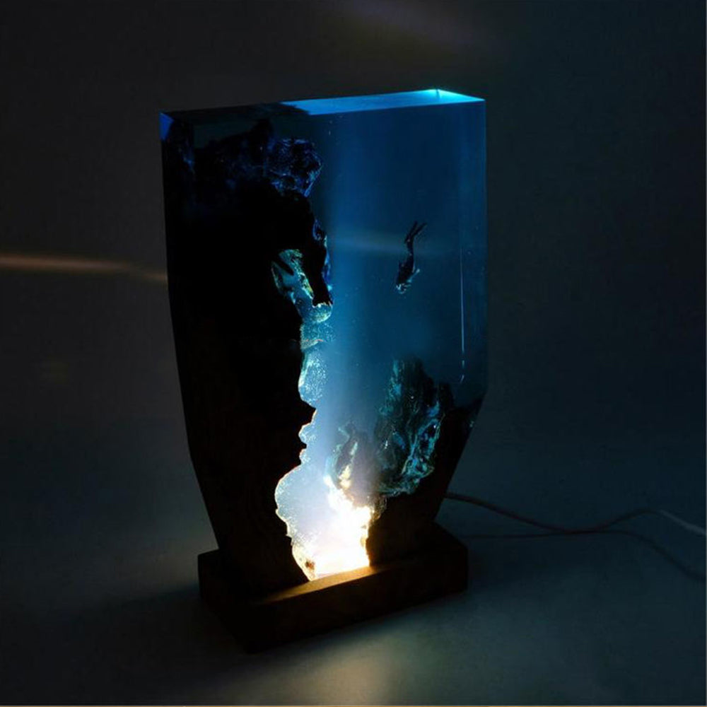 3D Diver Underwater Mysterious Atmosphere Small Night Lamp