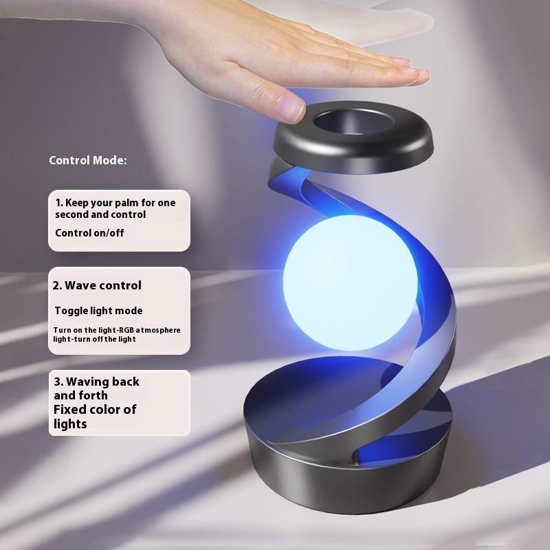 Rotating Hanging Table Lamp with Wireless Charger, Rotating Table Lamp