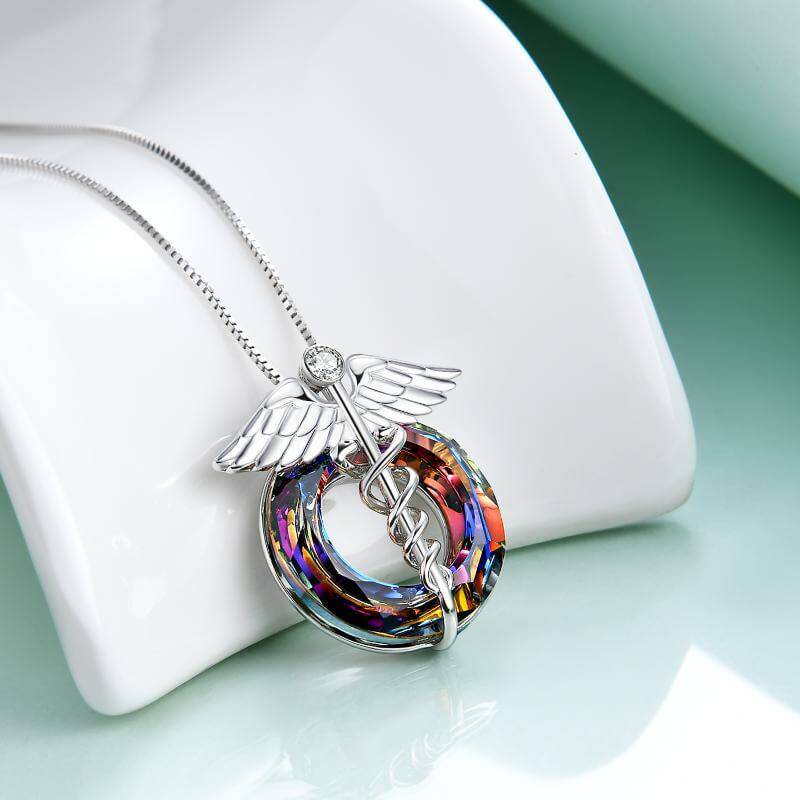 925 Sterling Silver Heartbeat Nurse Necklace