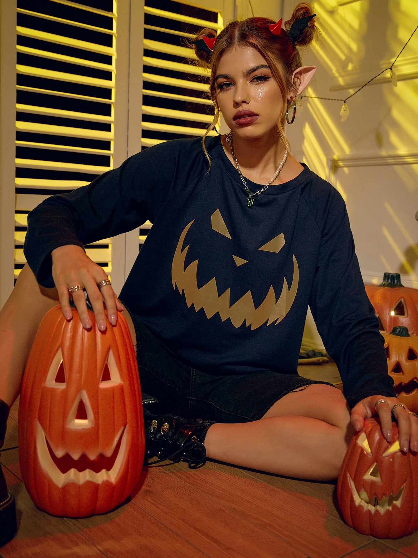 Women's Halloween Printing Fashion Sweater