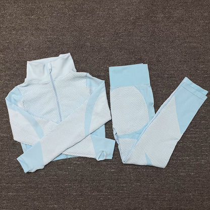 Three-Piece Stretch Sports Pants - Three-Piece Sports Yoga set
