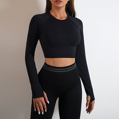 women's Seamless Yoga Pants and Tops, Butt Lifting Fitness Wear