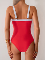Women's Tummy Control One Piece Swimsuit, Women's One Piece Bathing Suit, Women's Tummy Control Swimwear, Women's Square Neck One Piece Swimsuit, Women's Shaping One Piece Swimsuit