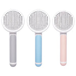 Pet Hair Cleaning Comb, Pet Hair Remover Comb, Self-Cleaning Pet Grooming Brush, Dog & Cat Grooming Comb, Pet Detangling Comb kocsend.com