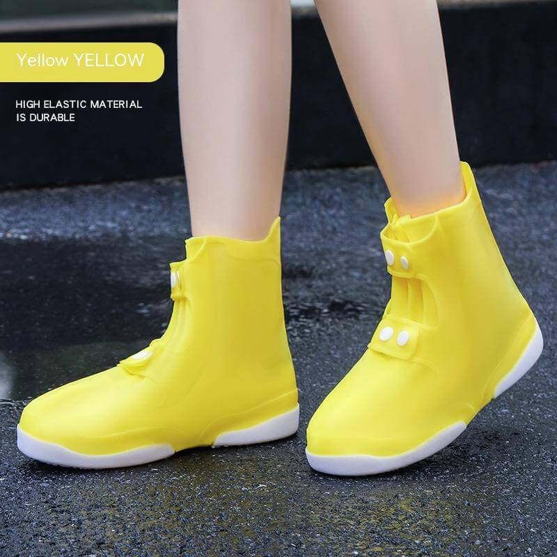Color Matching Double-layer Sole Non-slip Wear-resistant Waterproof And Rainproof Shoe Cover