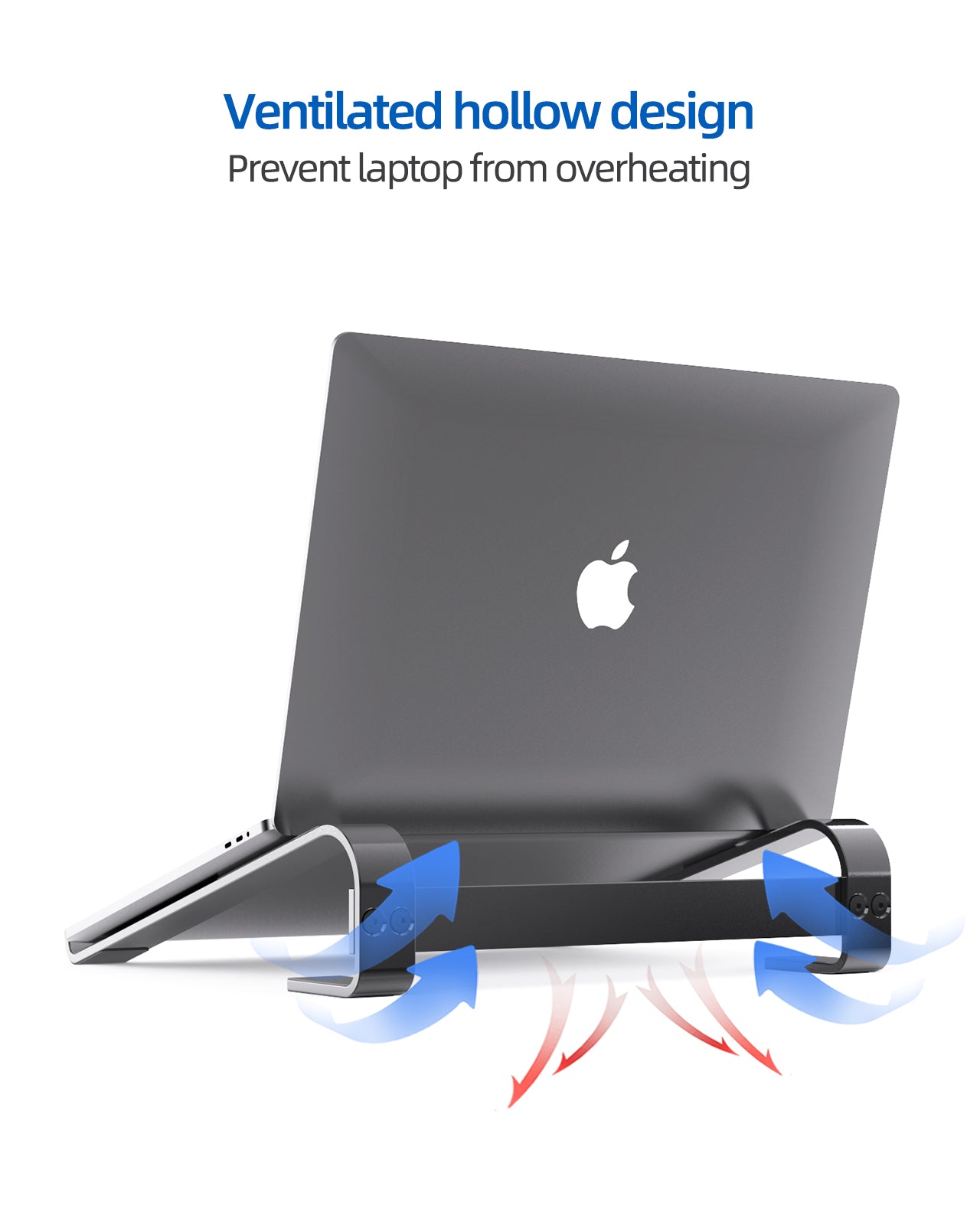 Laptop Stand Aluminium Portable Removable Laptop Rise Ventilated Detachable Ergonomic Laptop Holder