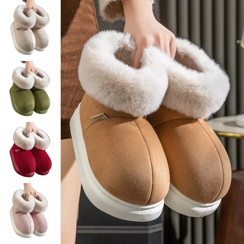 Fluffy Winter Shoes & Women's Fluffy Plush Ankle Boots