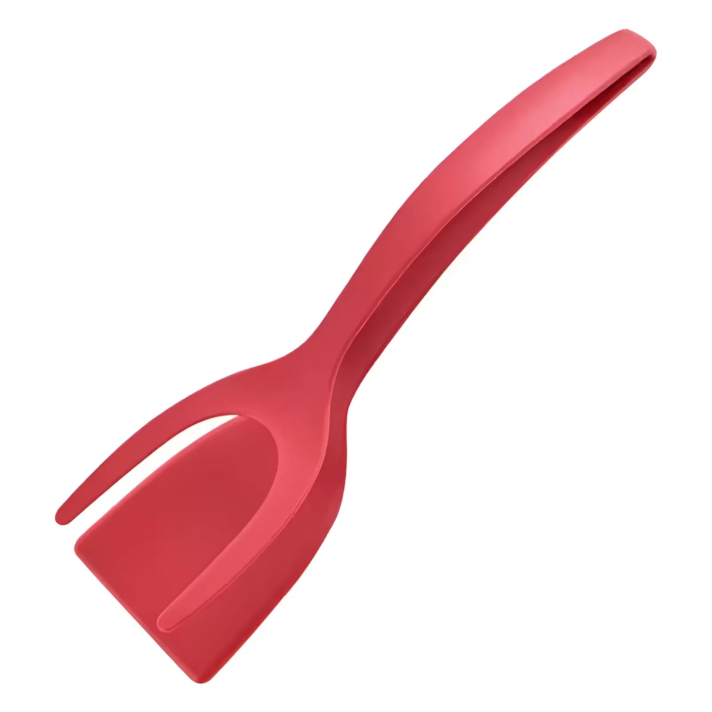 2-in-1 Gripping and Turning Tongs, Fry Turning Spatula, Frying Tongs